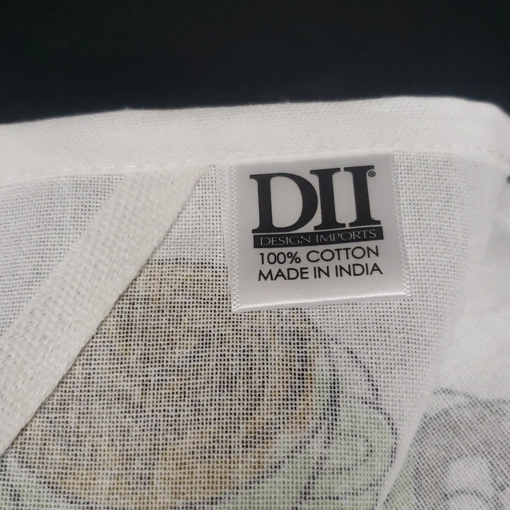 Design Imports NWT 100% Cotton Kitchen Towel Set/2 with Coffee Design